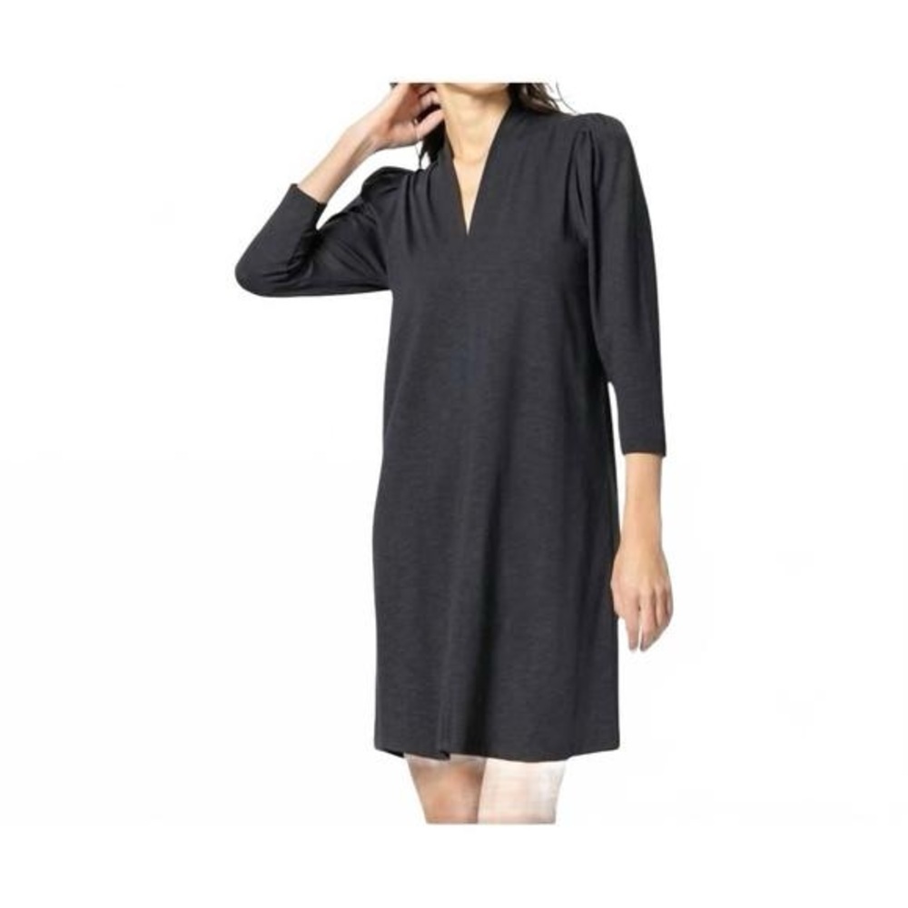 LillaP V-Neck Dress in Olive Green. XS